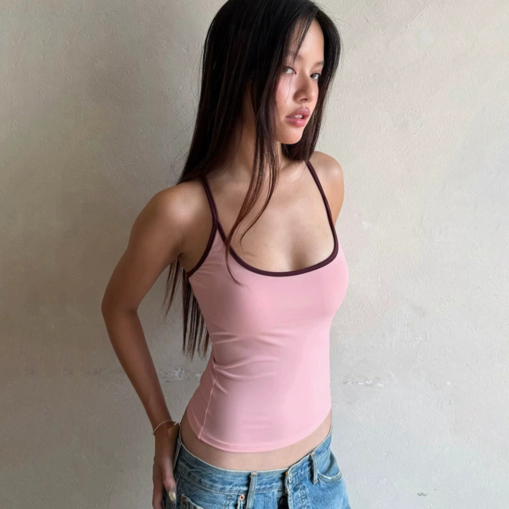 Zara Spring Summer Contrast Collar Vest Top